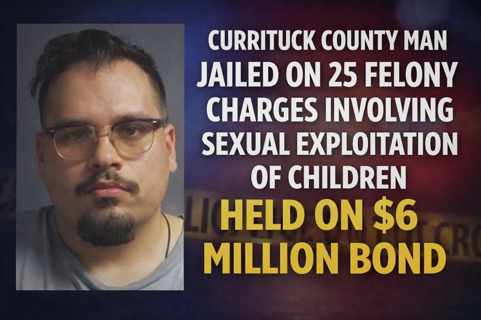 $6 Million Bond: Currituck County Man Arrested in Major Child Exploitation Case