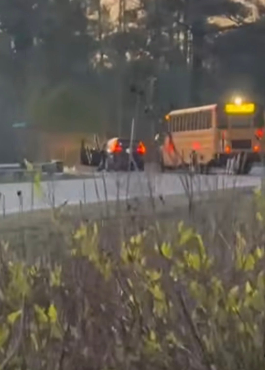Dare County Schools Bus Involved in East Lake Crash; Students Safe, No Injuries Reported
